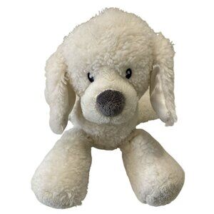 Baby GUND Fluffey Plush White Puppy Dog Stuffed Animal Soft Gift Nursery Decor